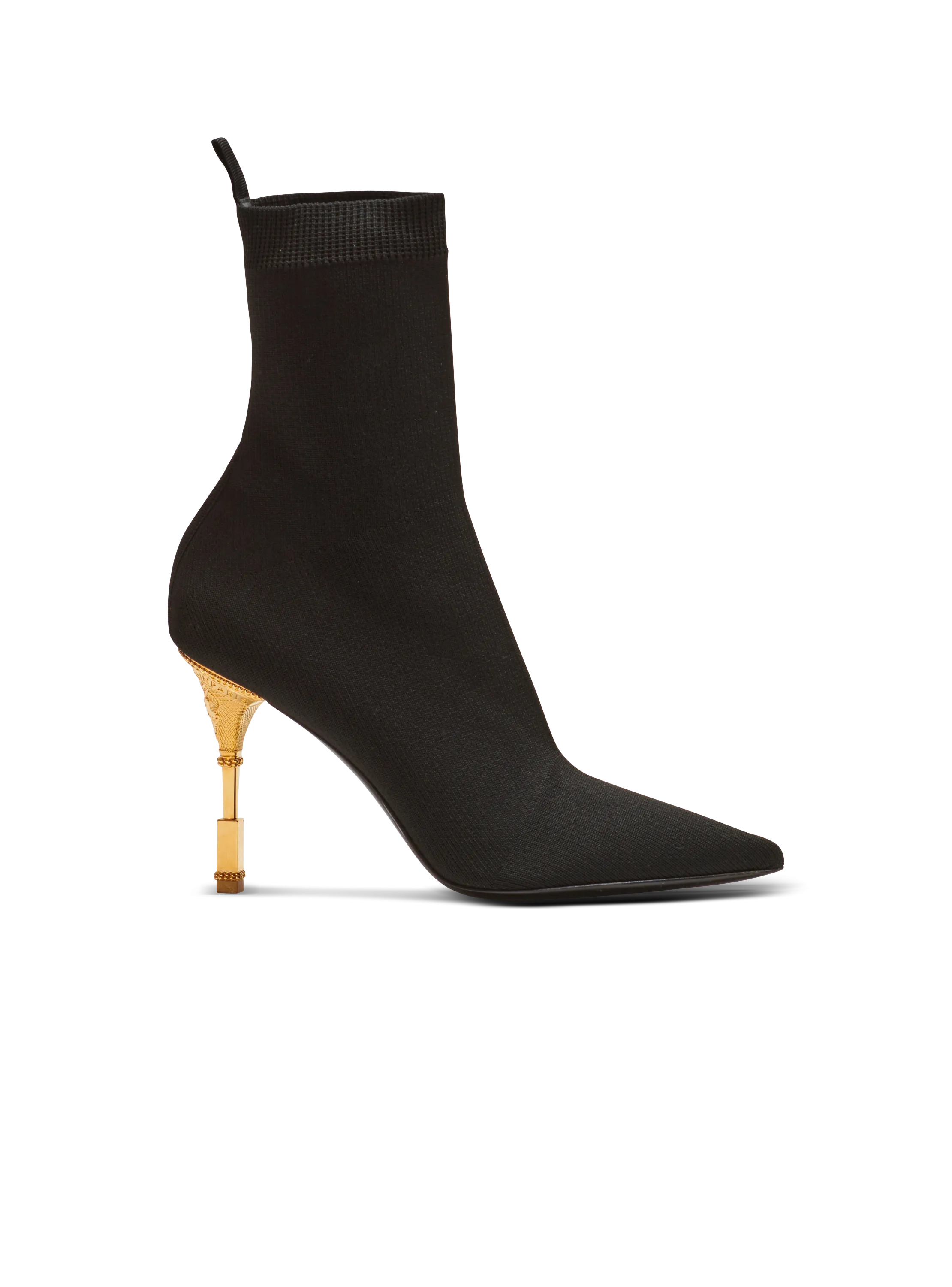 BALMAIN  Bottines moneta en maille - Noir