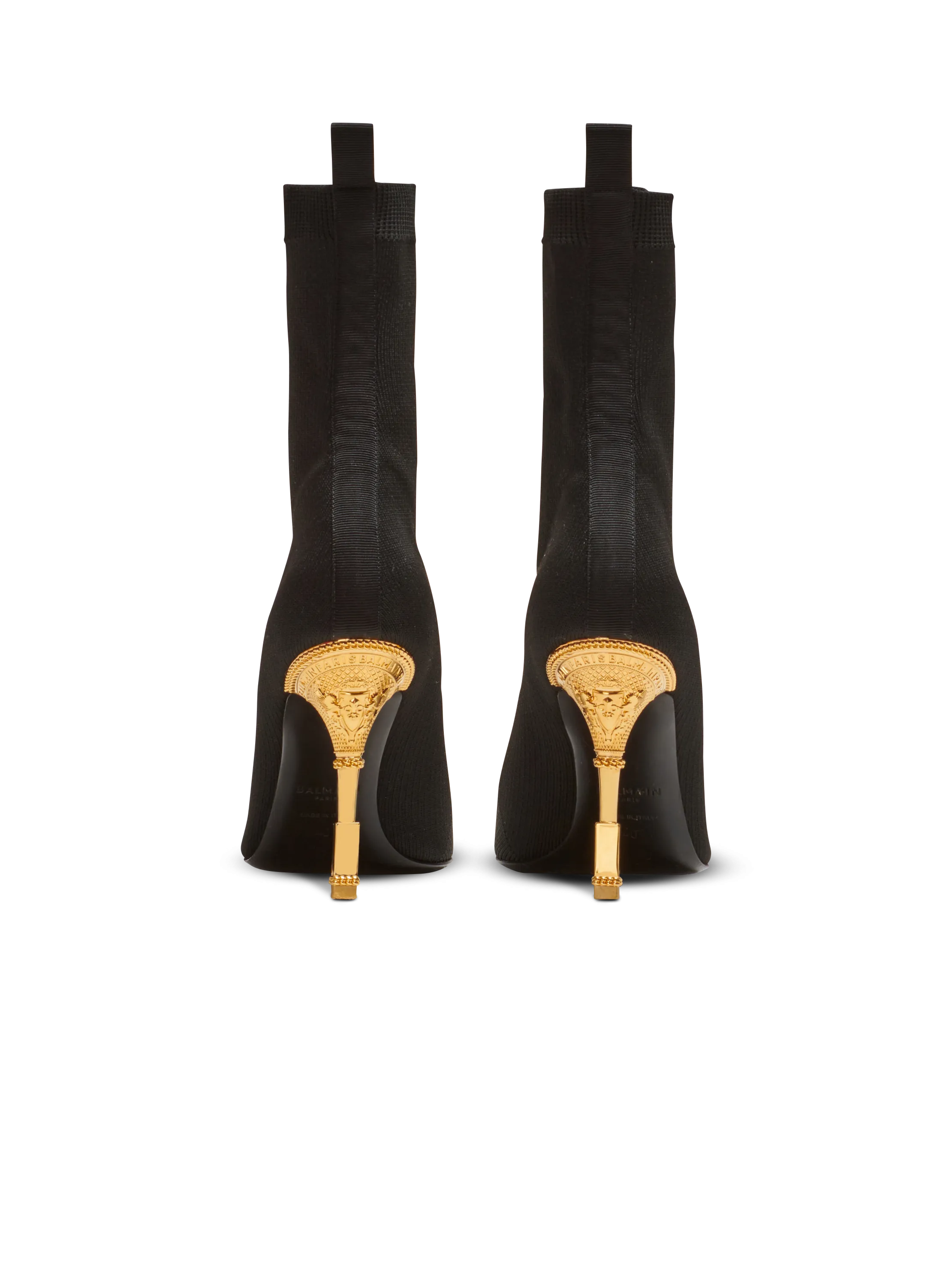 BALMAIN  Bottines moneta en maille - Noir