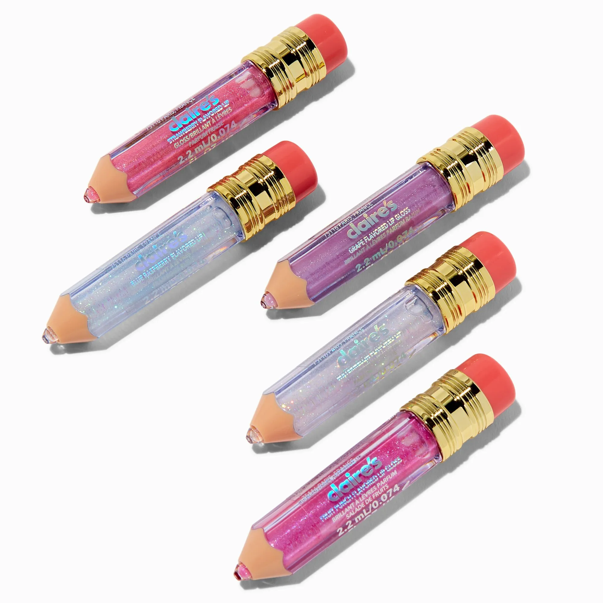 Lot de gloss crayon scintillant - Lot de 5